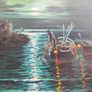 Oil painting by Luigi Mentoni, 1980 Image 2