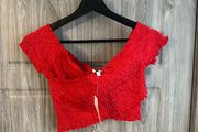 BNWT River Island Red Crop Top