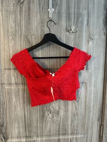BNWT River Island Red Crop Top