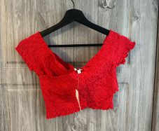 BNWT River Island Red Crop Top