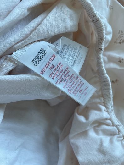 Mamas and Papas set of 4 fitted sheets for cot bed