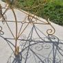 Vintage French Wrought Iron Garden Table Image 7