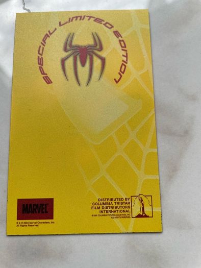Spider-Man limited edition 3D credit size Promotion material from Columbia Tristar Film Distributiors