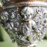 Victorian Neoclassical  Urn / Chalice With Cherub & Scroll Decoration - 8,5" High Image 4