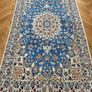 Two Stunning Matching Persian Nain Wool with Silk Hand Knotted Rugs Carpets Image 4