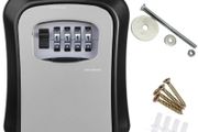 Safe spare key lock box combination