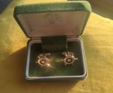 Indur Commodore VIP Ships Wheel Cufflinks
