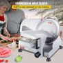 Meat Slicer, 240W Electric Deli Food Slicer, 10 inch Carbon Steel Blade Electric Food Slicer, 350-400RPM Meat Slicer, Image 2