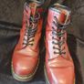 Dr. Martens 8-eye cherry red boots Image 6