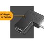90 Degree Right Angle USB 3.1 Type C Male To Female USB-C Converter Adapter Image 3