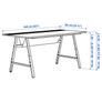 Office/Gaming desk, black, 160x80 cm Image 2