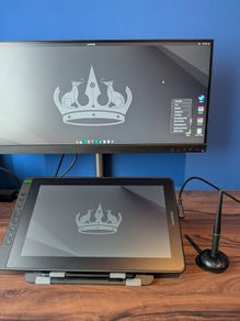 Huion Kamvas 13 Drawing Tablet + Drawing Stand