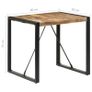 Dining Table 80x80x75 cm Rough Mango Wood Image 5