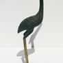 Vintage Brass Stork Figurine on marble base Image 2