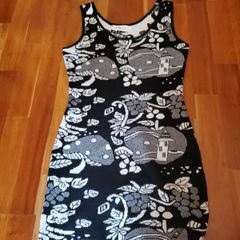Black & White Pattern Knit Dress Size
