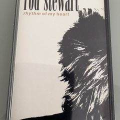 Very rare cassette single. Rod Stewart - Rhythm of my Heart. Looks new and unplayed. Collectors' quality.