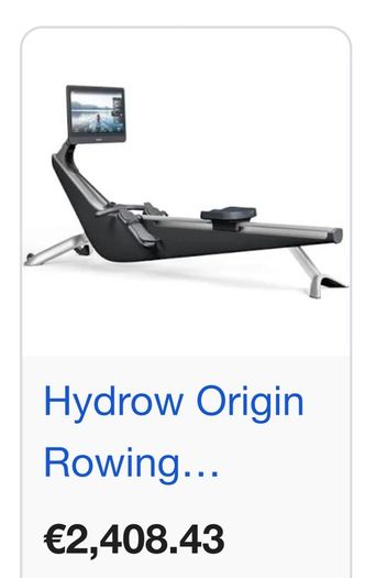 Hydrow rower .. origin ..top of the range rower