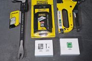 Stanley Fatmax Pry Bar, 50 x Stanley Fatmax blades &amp; 3 in 1 Heavy Duty Tacker includes: 3,000 staples &amp; brad nails