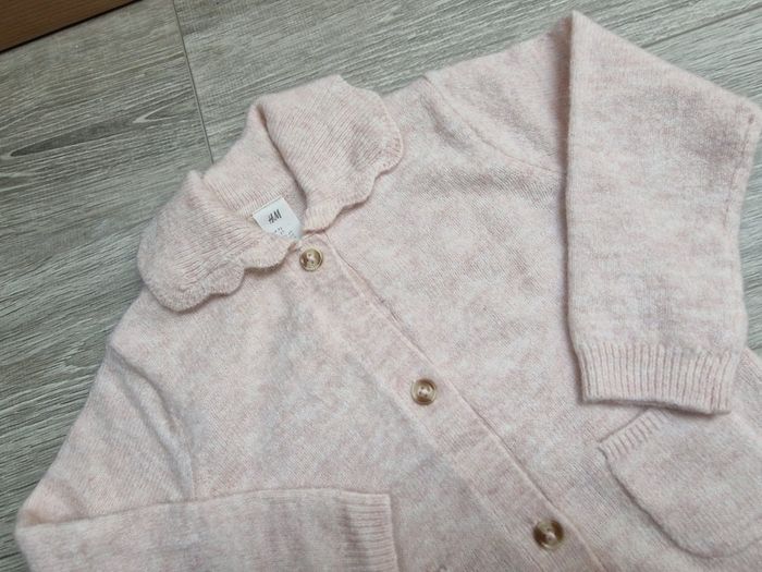 H&M Baby girl Pink knit set 18-24m