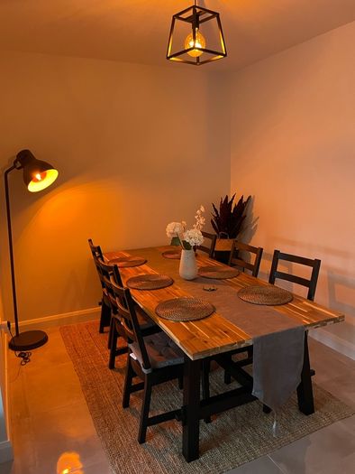 IKEA Skogsta Table and 6 chairs