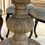 1.2m Round Rustic Oak Pedestal Dining Table Image 8