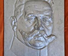 Heavy cast metal plaque , german ww1 , Field Marshal paul von hindenburg