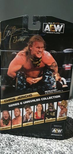 AEW Unrivalled collection signed Chris Jericho figure