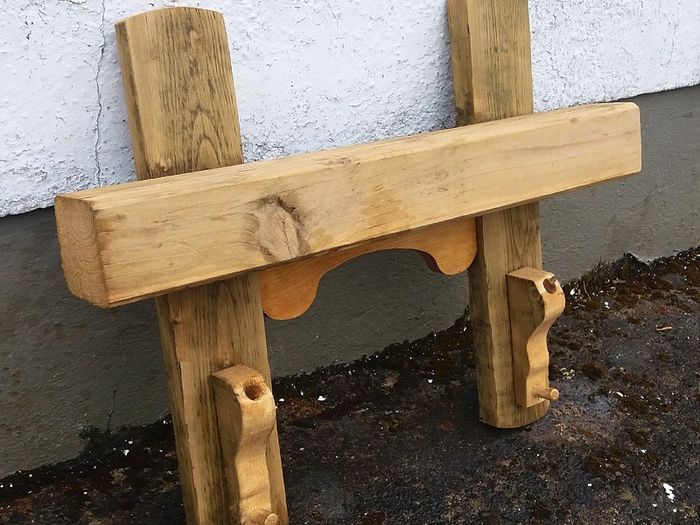 Rustic Oak Beam floating shelf / display