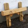 Rustic Oak Beam floating shelf / display Image 6