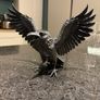 Black raven garden ornament or figurine Image 2