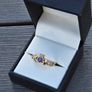 9ct Yellow Gold Amethyst Claddagh Ring Image 3