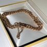 Vintage 18ct Gold Unisex Double-Curb Bracelet Image 9