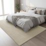Non Slip Backing, Fluffy Soft 600GSM Thick Low Pile, Extra Large Bedside Carpet For Bedroom, Kids Nursery Room, Non Shedding, Beige,160x230 cm Image 3