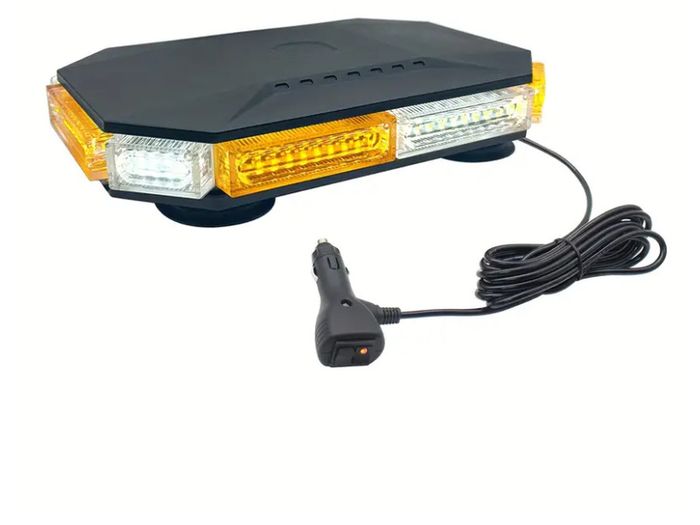 EINERCAR 76 LED Light Bar - Octagonal, High Brightness, Magnetic Mount, 12-24V Beacon