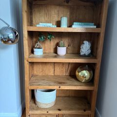 Solid Pine Bookcase - Beautiful Arched Top