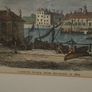 "Lambeth Palace, From Millbank in 1860" framed coloured Etching Image 5