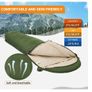 Mummy Sleeping Bag for Adults Kids Children Junior 3 Season Winter Double Layer 300GSM Lightweight Single Compact Thermal Warm Image 9