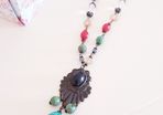 Long Beaded Necklace (mixed colours)