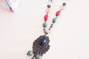 Long Beaded Necklace (mixed colours)