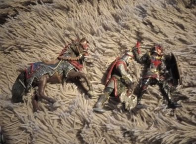 Schleich dragon knight horse and knights