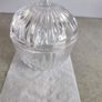 Rare find Vintage crystal apple shaped preserve pot, perfect for the Christmas cranberry sauce Image 6