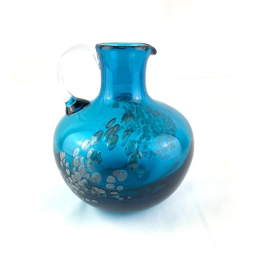 Mid Century deep blue Schott Zwiesel Florida Glass Vase
