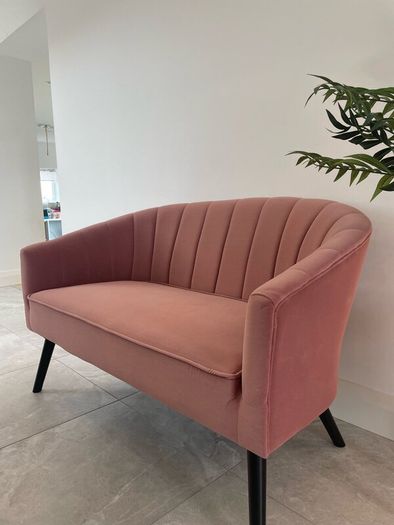 Pink 2 Seater Sofa