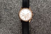 michael kors black rose gold men watch