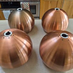 Copper Lampshades x4