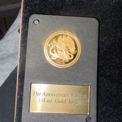 Gold 1/4 oz .999 Gold Angel anniversary edition coin