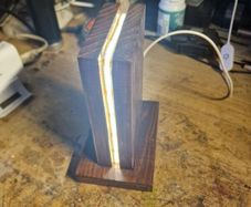 Hand crafted LED desk lamp