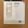 ASHTON Heated Towel Rail Brushed Nickel Image 2
