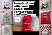 Personalised Christmas gift sack