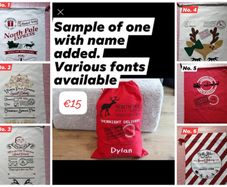 Personalised Christmas gift sack
